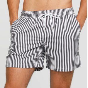 Swim Shorts, Pinstripe, The Hamptons Swim Short, Vacay Swimwear, M